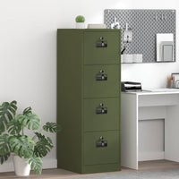 Armadio per File 2 pcs Verde oliva 44 x 50 x 106.5 cm 3406158