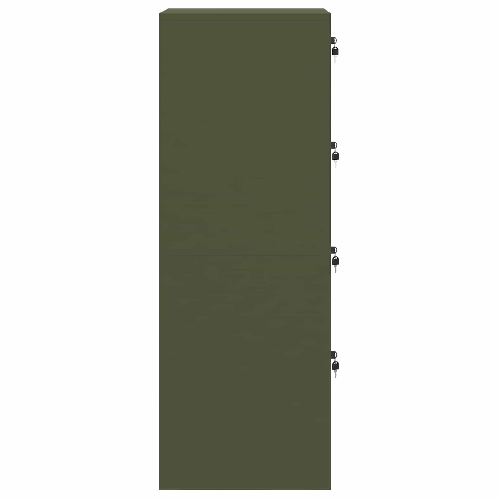 Armadio per File 2 pcs Verde oliva 44 x 50 x 106.5 cm 3406158