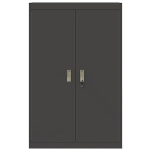 Armadio 2 pcs Nero 90 x 40 x 140 cm Acciaio laminato a freddo 3406160