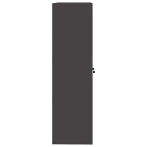 Armadio 2 pcs Nero 90 x 40 x 140 cm Acciaio laminato a freddo 3406160