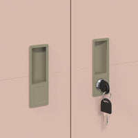 Armadio 2 pcs Rosa 90 x 40 x 140 cm Acciaio laminato a freddo 3406161