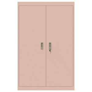 Armadio 2 pcs Rosa 90 x 40 x 140 cm Acciaio laminato a freddo 3406161
