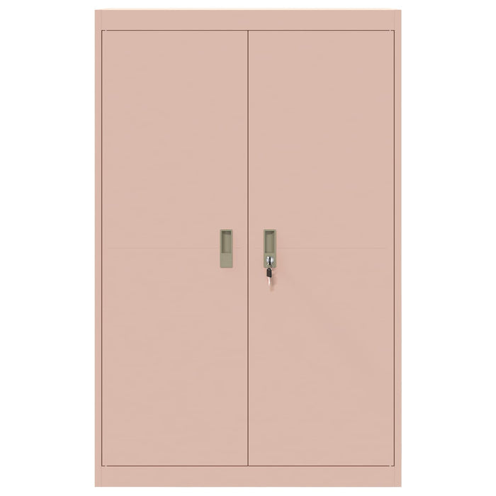 Armadio 2 pcs Rosa 90 x 40 x 140 cm Acciaio laminato a freddo 3406161