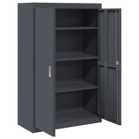 Armadio con archiviazione 2 pcs Antracite 90 x 40 x 140 cm 3406162