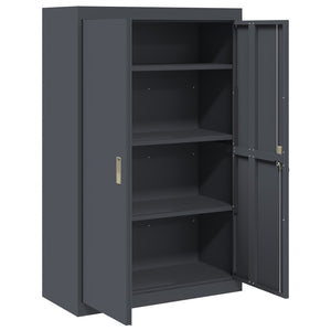 Armadio con archiviazione 2 pcs Antracite 90 x 40 x 140 cm 3406162