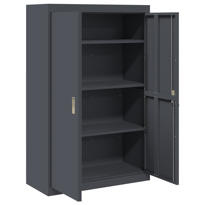 Armadio con archiviazione 2 pcs Antracite 90 x 40 x 140 cm 3406162