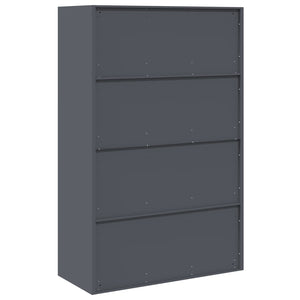 Armadio con archiviazione 2 pcs Antracite 90 x 40 x 140 cm 3406162
