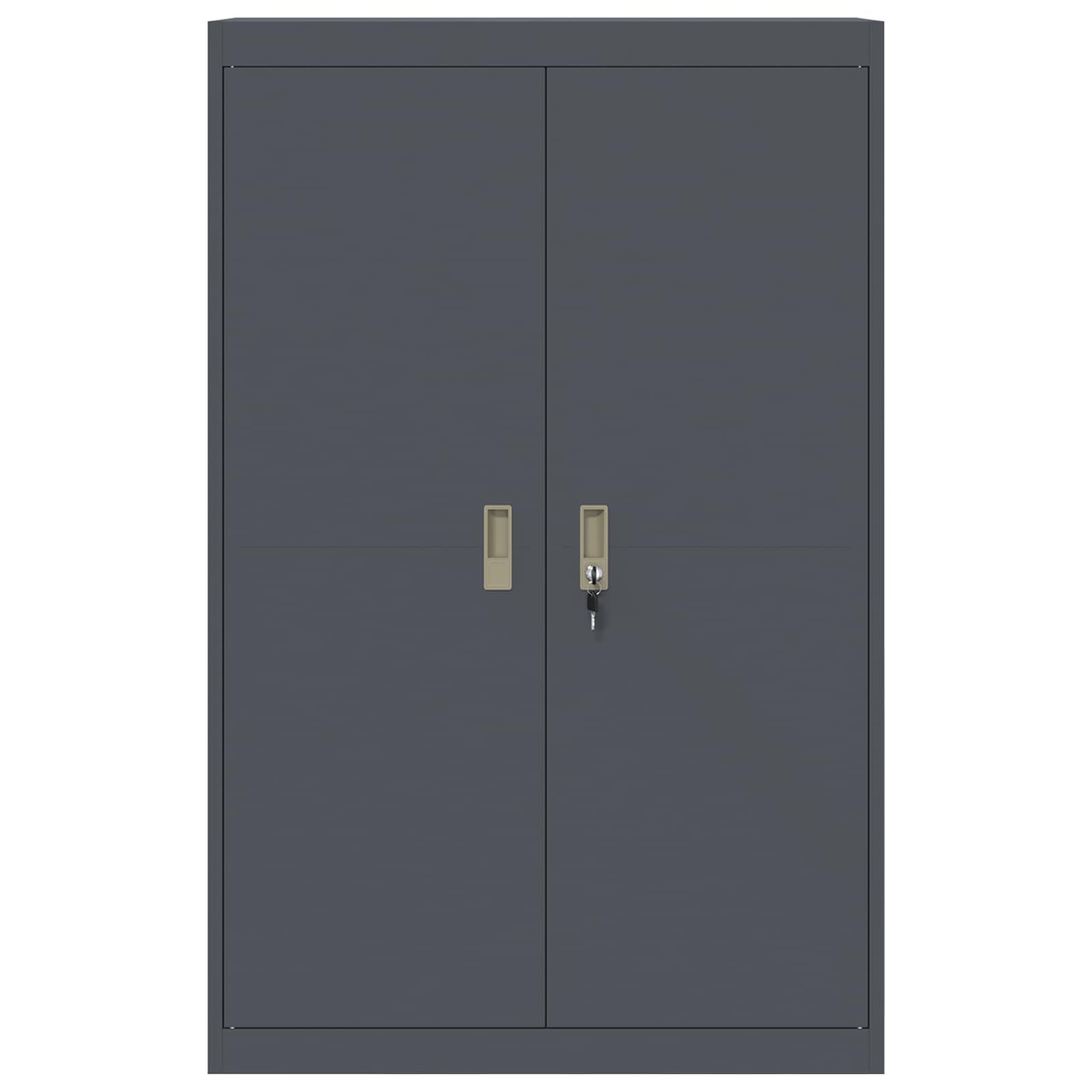 Armadio con archiviazione 2 pcs Antracite 90 x 40 x 140 cm 3406162
