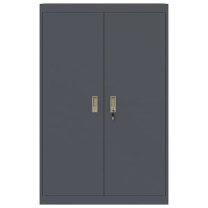 Armadio con archiviazione 2 pcs Antracite 90 x 40 x 140 cm 3406162