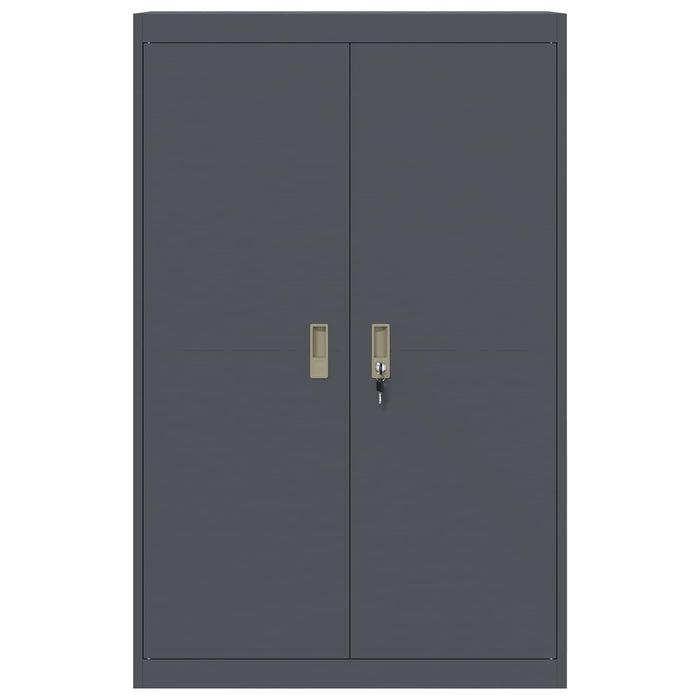Armadio con archiviazione 2 pcs Antracite 90 x 40 x 140 cm 3406162
