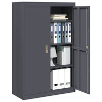 Armadio con archiviazione 2 pcs Antracite 90 x 40 x 140 cm 3406162