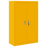 Armadio con archiviazione 2 pcs Giallo senape 90 x 40 x 140 cm 3406163
