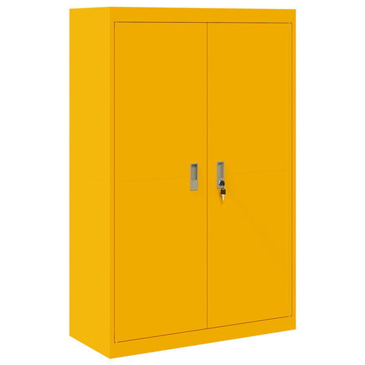 Armadio con archiviazione 2 pcs Giallo senape 90 x 40 x 140 cm 3406163