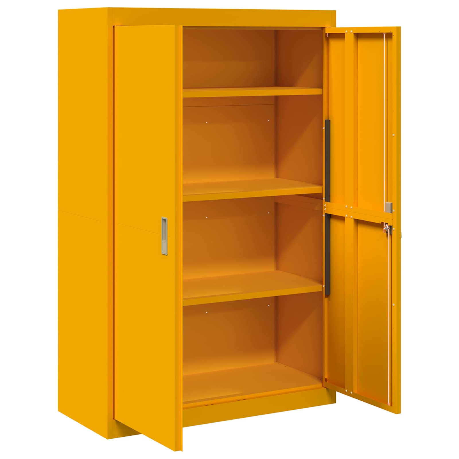 Armadio con archiviazione 2 pcs Giallo senape 90 x 40 x 140 cm 3406163