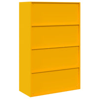 Armadio con archiviazione 2 pcs Giallo senape 90 x 40 x 140 cm 3406163
