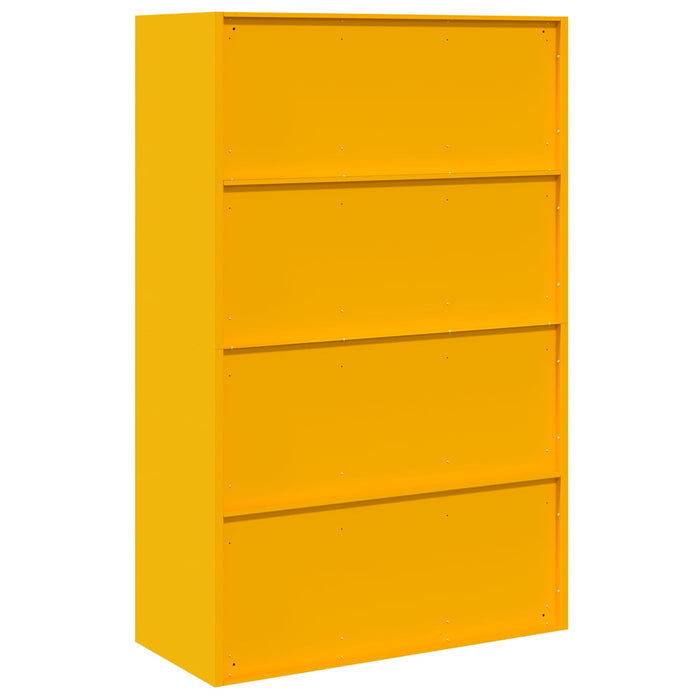 Armadio con archiviazione 2 pcs Giallo senape 90 x 40 x 140 cm 3406163