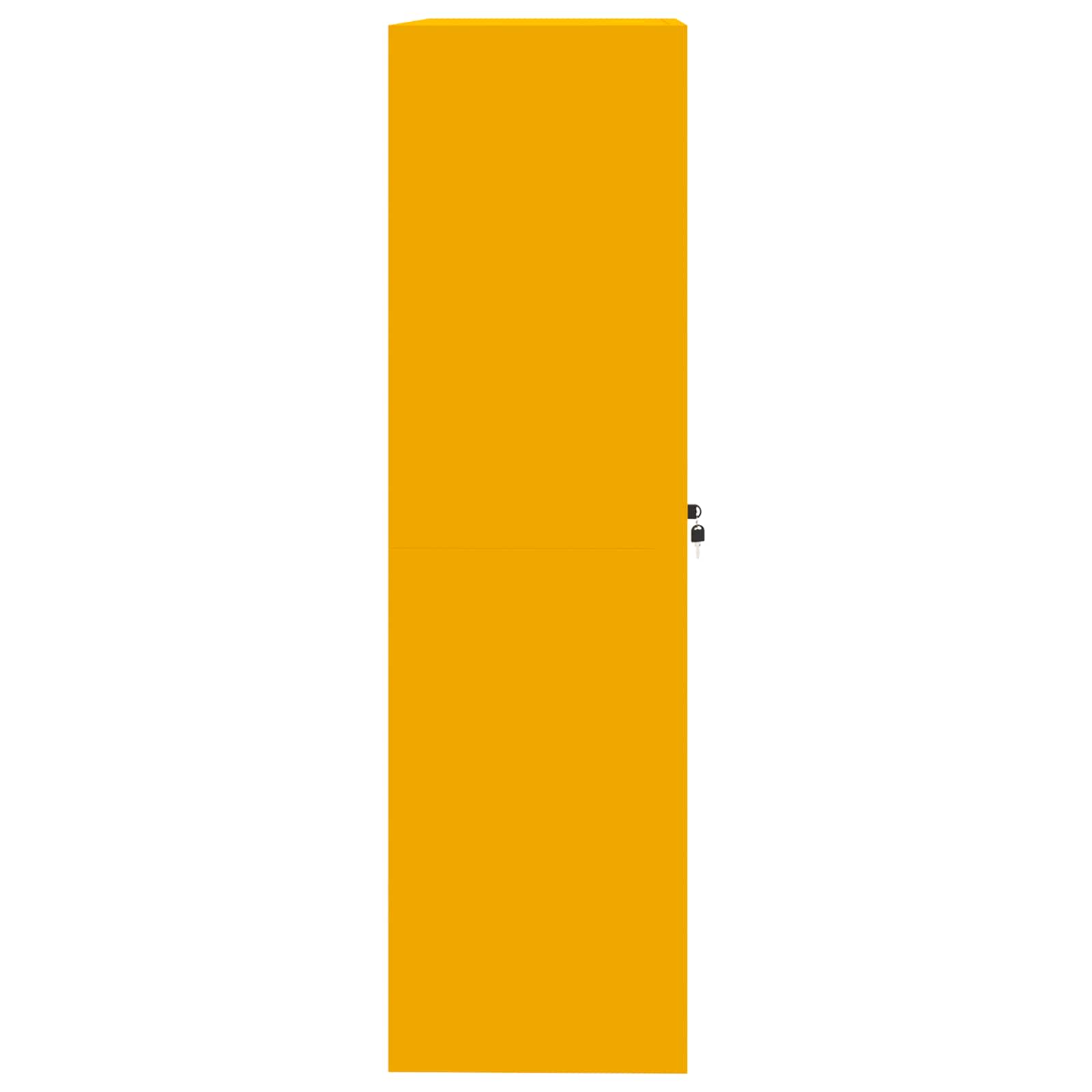 Armadio con archiviazione 2 pcs Giallo senape 90 x 40 x 140 cm 3406163
