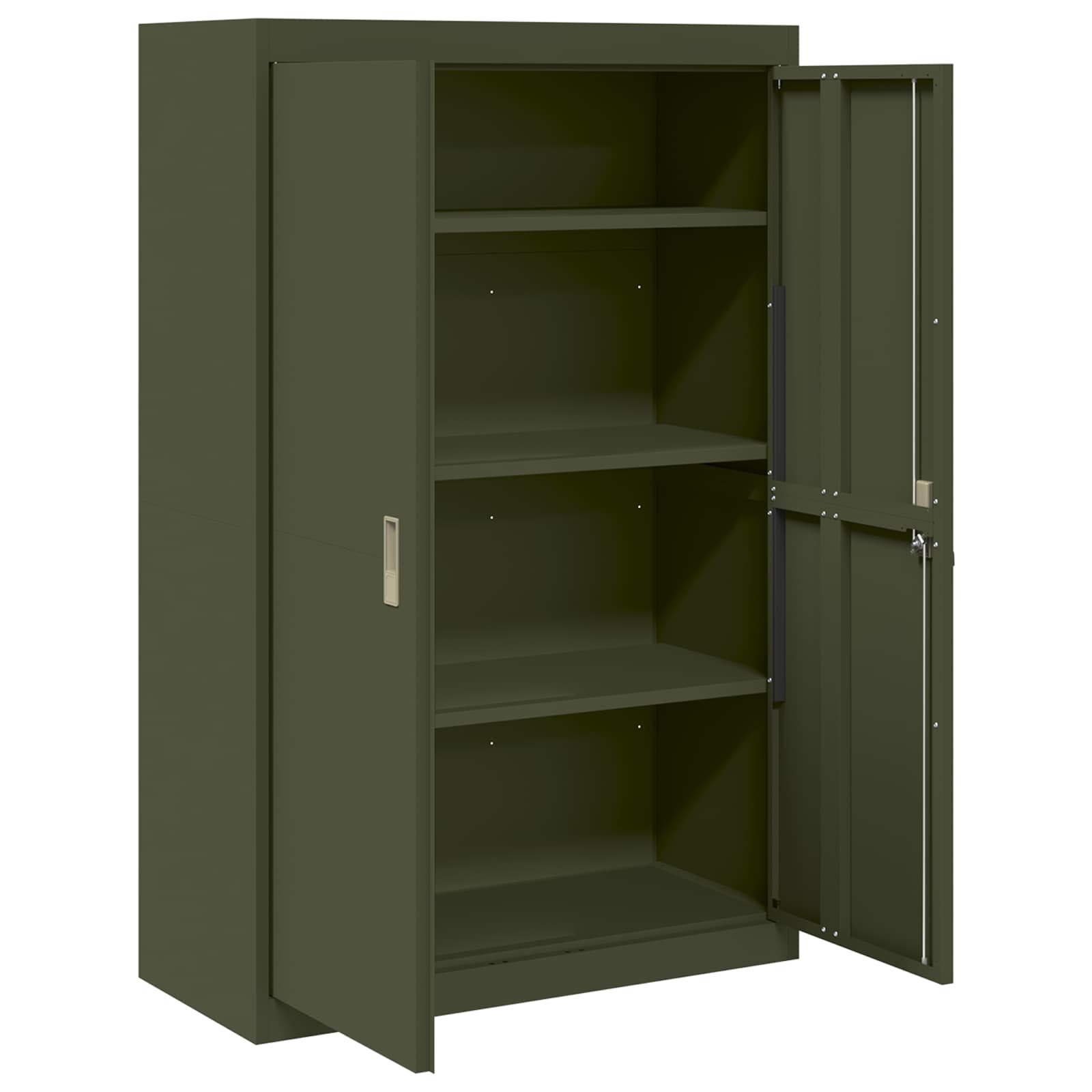Armadio con archiviazione 2 pcs Verde oliva 90 x 40 x 140 cm 3406164