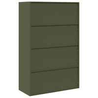 Armadio con archiviazione 2 pcs Verde oliva 90 x 40 x 140 cm 3406164