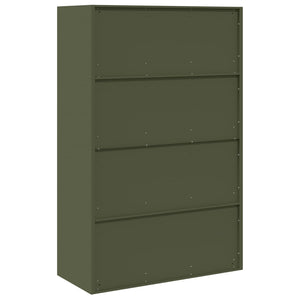 Armadio con archiviazione 2 pcs Verde oliva 90 x 40 x 140 cm 3406164