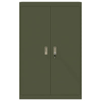 Armadio con archiviazione 2 pcs Verde oliva 90 x 40 x 140 cm 3406164
