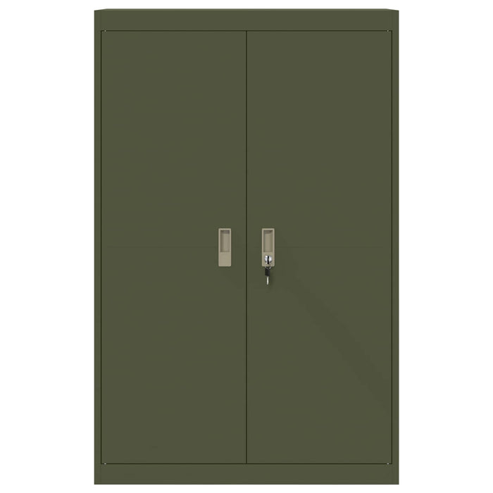 Armadio con archiviazione 2 pcs Verde oliva 90 x 40 x 140 cm 3406164