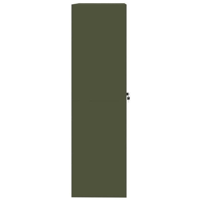 Armadio con archiviazione 2 pcs Verde oliva 90 x 40 x 140 cm 3406164