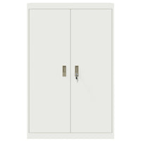 Armadio 2 pcs Bianco 90 x 40 x 140 cm Acciaio laminato a freddo 3406165