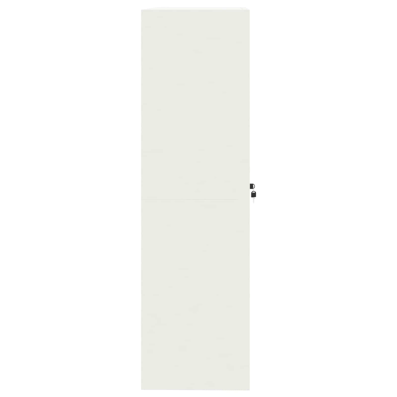 Armadio 2 pcs Bianco 90 x 40 x 140 cm Acciaio laminato a freddo 3406165