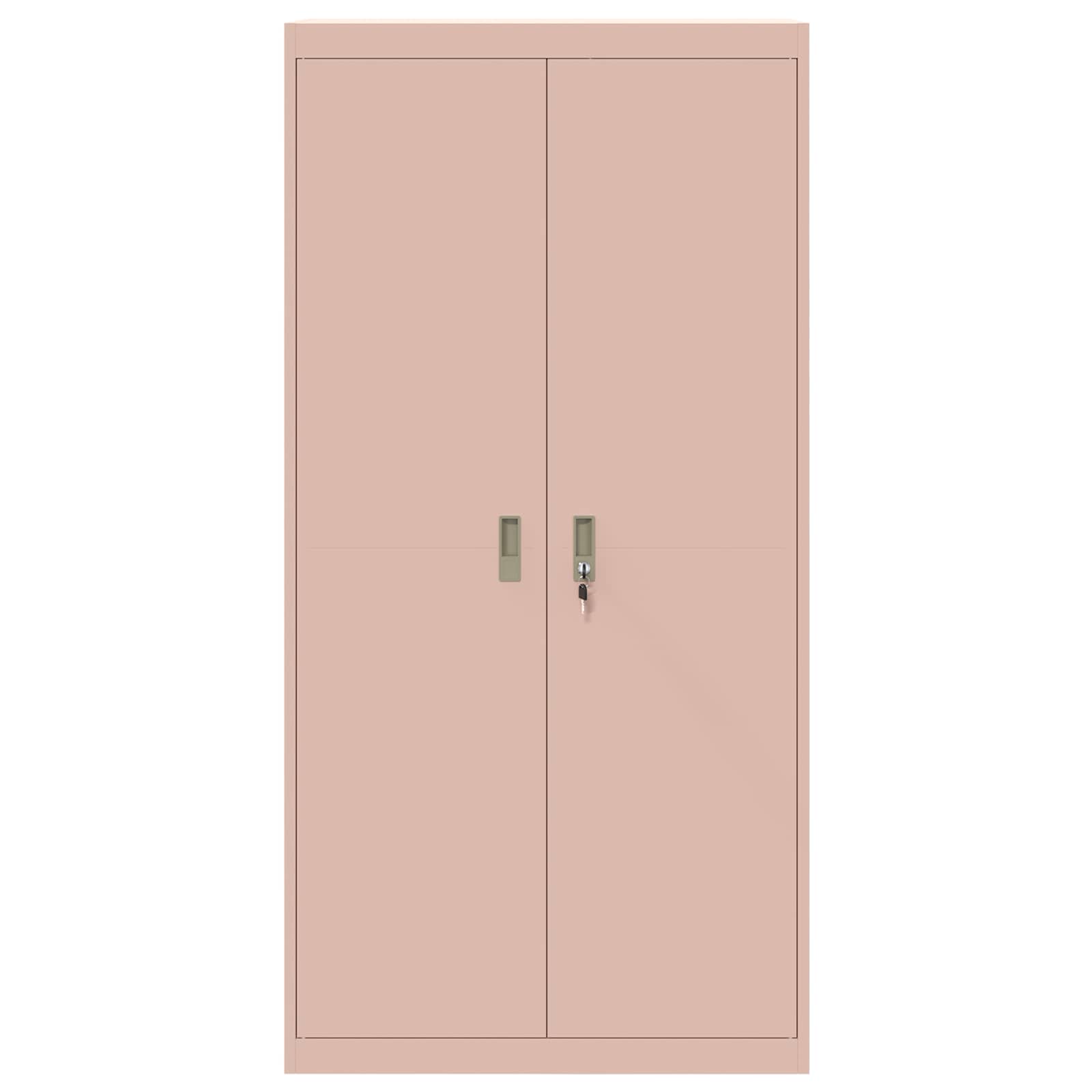 Armadio 2 pcs Rosa 90 x 40 x 180 cm Acciaio laminato a freddo 3406167