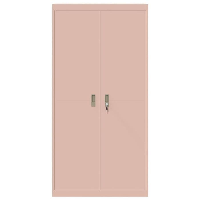 Armadio 2 pcs Rosa 90 x 40 x 180 cm Acciaio laminato a freddo 3406167