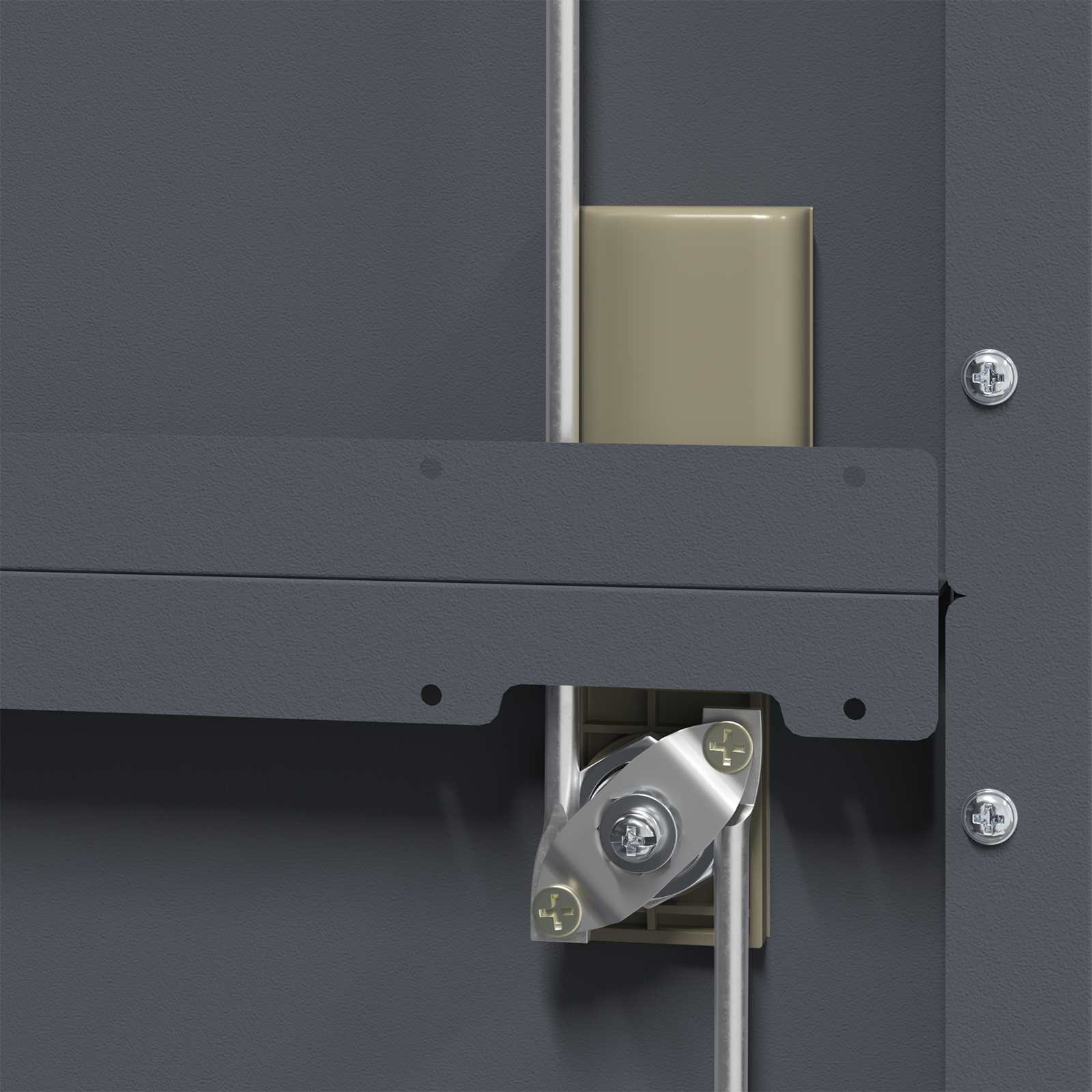 Armadio con archiviazione 2 pcs Antracite 90 x 40 x 180 cm 3406168