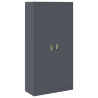 Armadio con archiviazione 2 pcs Antracite 90 x 40 x 180 cm 3406168