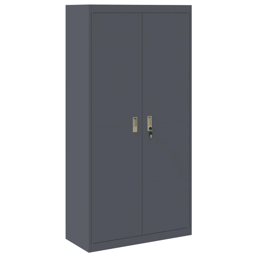 Armadio con archiviazione 2 pcs Antracite 90 x 40 x 180 cm 3406168