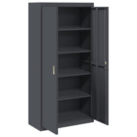 Armadio con archiviazione 2 pcs Antracite 90 x 40 x 180 cm 3406168
