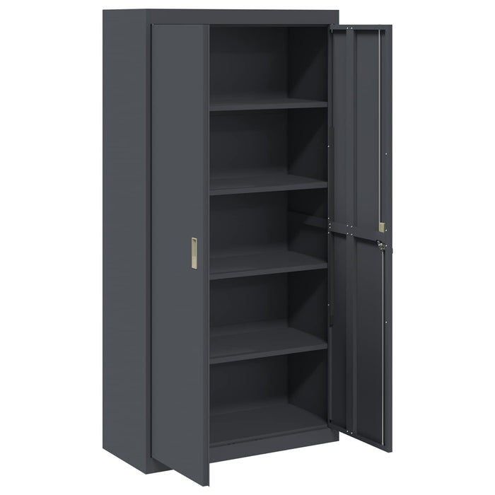 Armadio con archiviazione 2 pcs Antracite 90 x 40 x 180 cm 3406168
