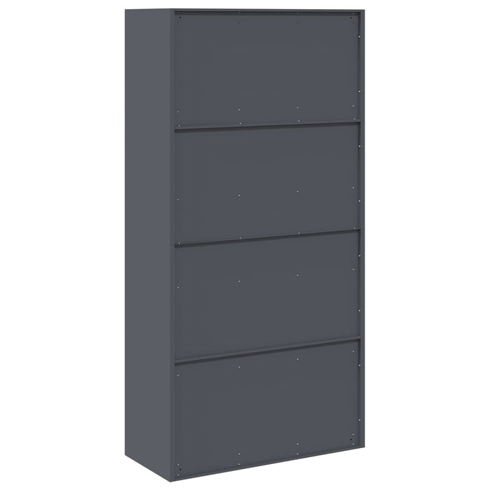 Armadio con archiviazione 2 pcs Antracite 90 x 40 x 180 cm 3406168