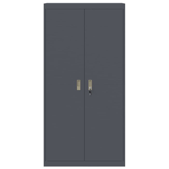 Armadio con archiviazione 2 pcs Antracite 90 x 40 x 180 cm 3406168