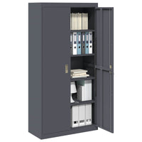 Armadio con archiviazione 2 pcs Antracite 90 x 40 x 180 cm 3406168