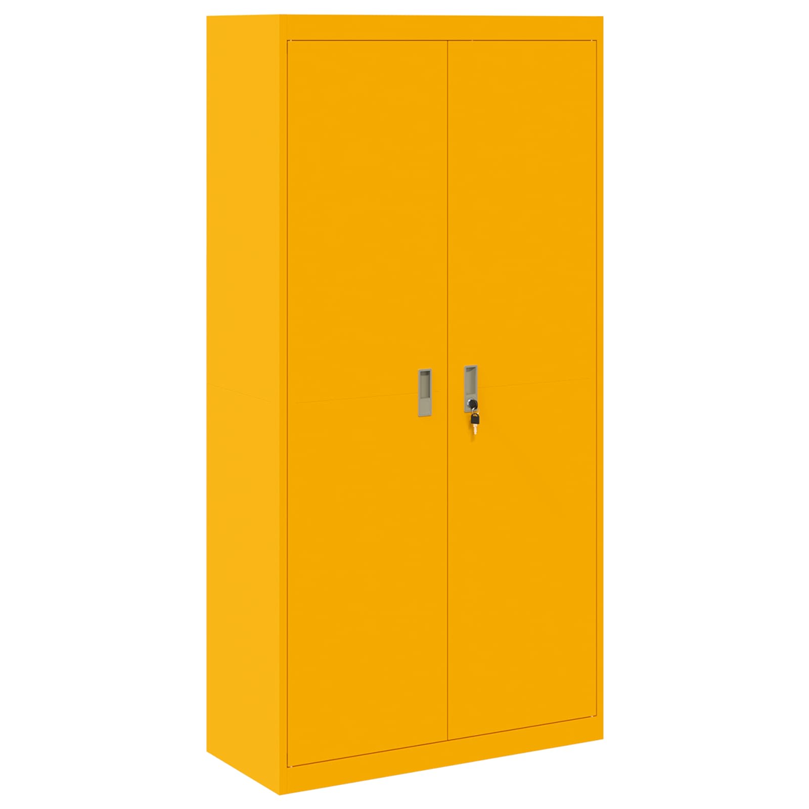 Armadio con archiviazione 2 pcs Giallo senape 90 x 40 x 180 cm 3406169