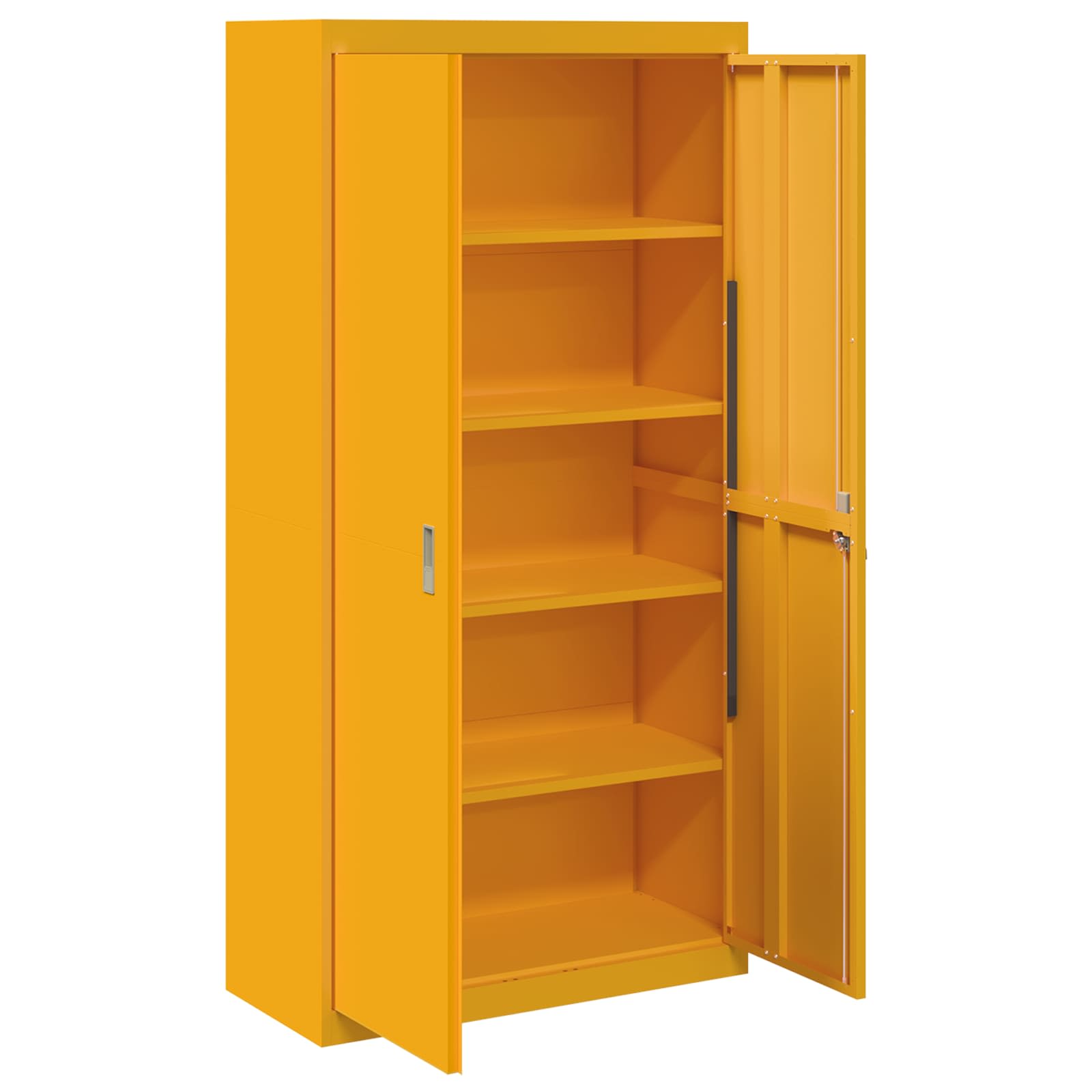 Armadio con archiviazione 2 pcs Giallo senape 90 x 40 x 180 cm 3406169
