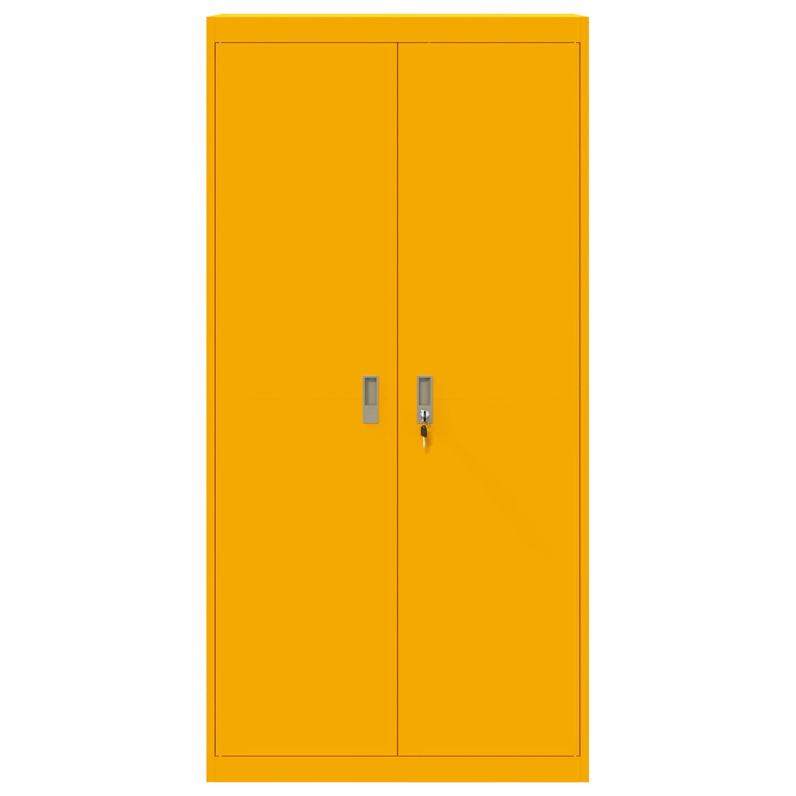 Armadio con archiviazione 2 pcs Giallo senape 90 x 40 x 180 cm 3406169