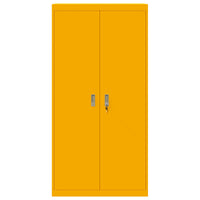 Armadio con archiviazione 2 pcs Giallo senape 90 x 40 x 180 cm 3406169