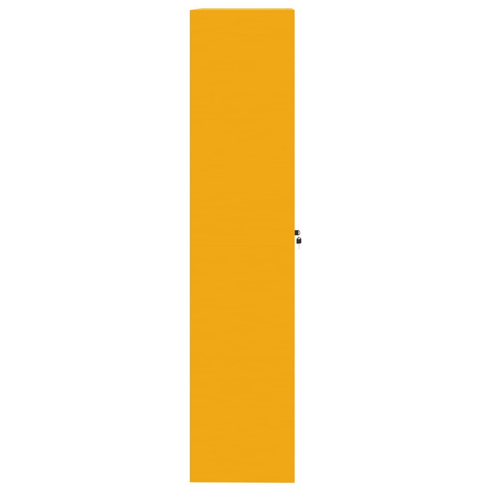Armadio con archiviazione 2 pcs Giallo senape 90 x 40 x 180 cm 3406169