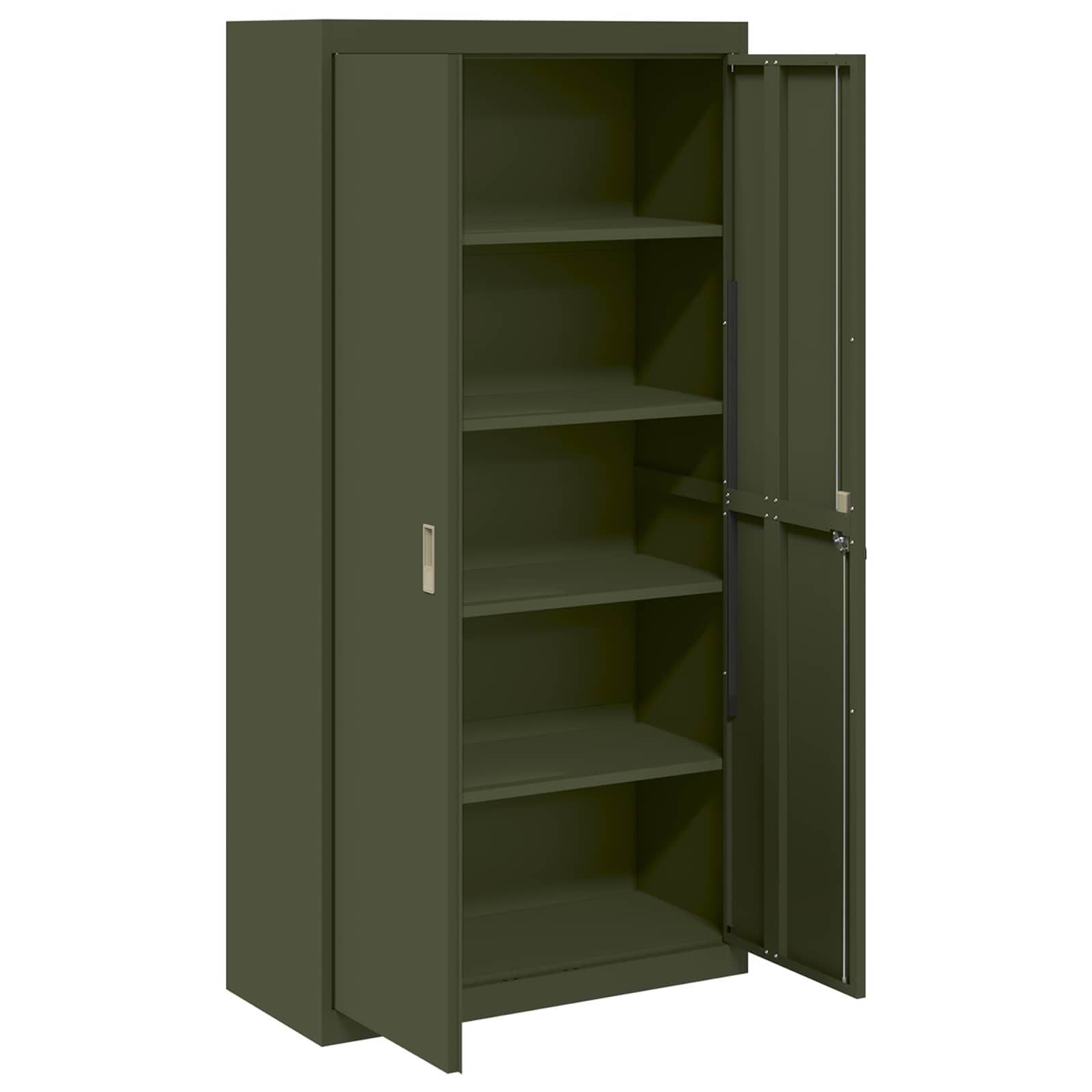 Armadio con archiviazione 2 pcs Verde oliva 90 x 40 x 180 cm 3406170