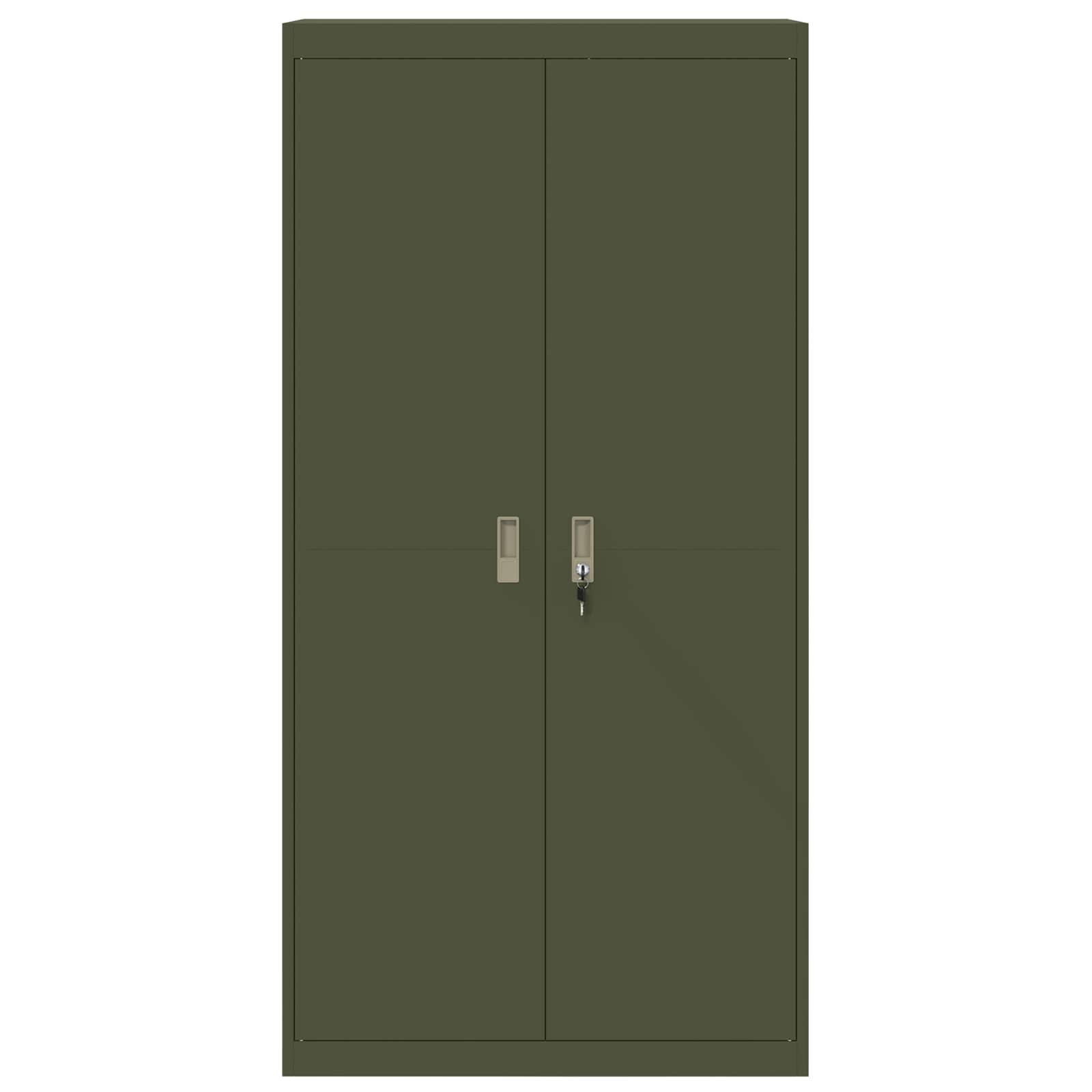 Armadio con archiviazione 2 pcs Verde oliva 90 x 40 x 180 cm 3406170
