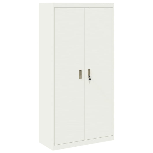 Armadio 2 pcs Bianco 90 x 40 x 180 cm Acciaio laminato a freddo 3406171