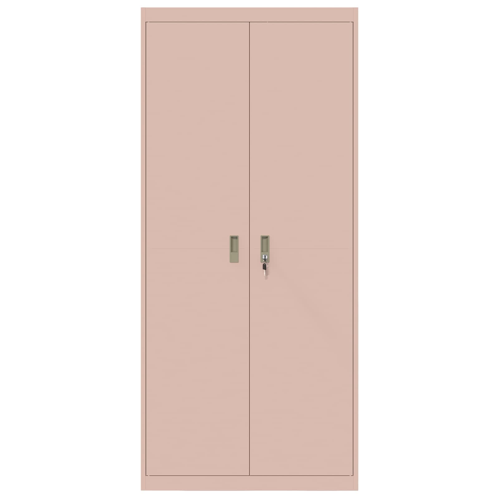 Armadio 2 pcs Rosa 90 x 40 x 200 cm Acciaio laminato a freddo 3406173
