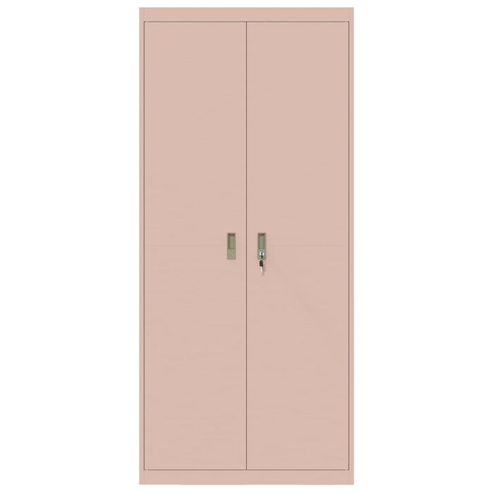 Armadio 2 pcs Rosa 90 x 40 x 200 cm Acciaio laminato a freddo 3406173