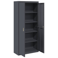 Armadio con archiviazione 2 pcs Antracite 90 x 40 x 200 cm 3406174